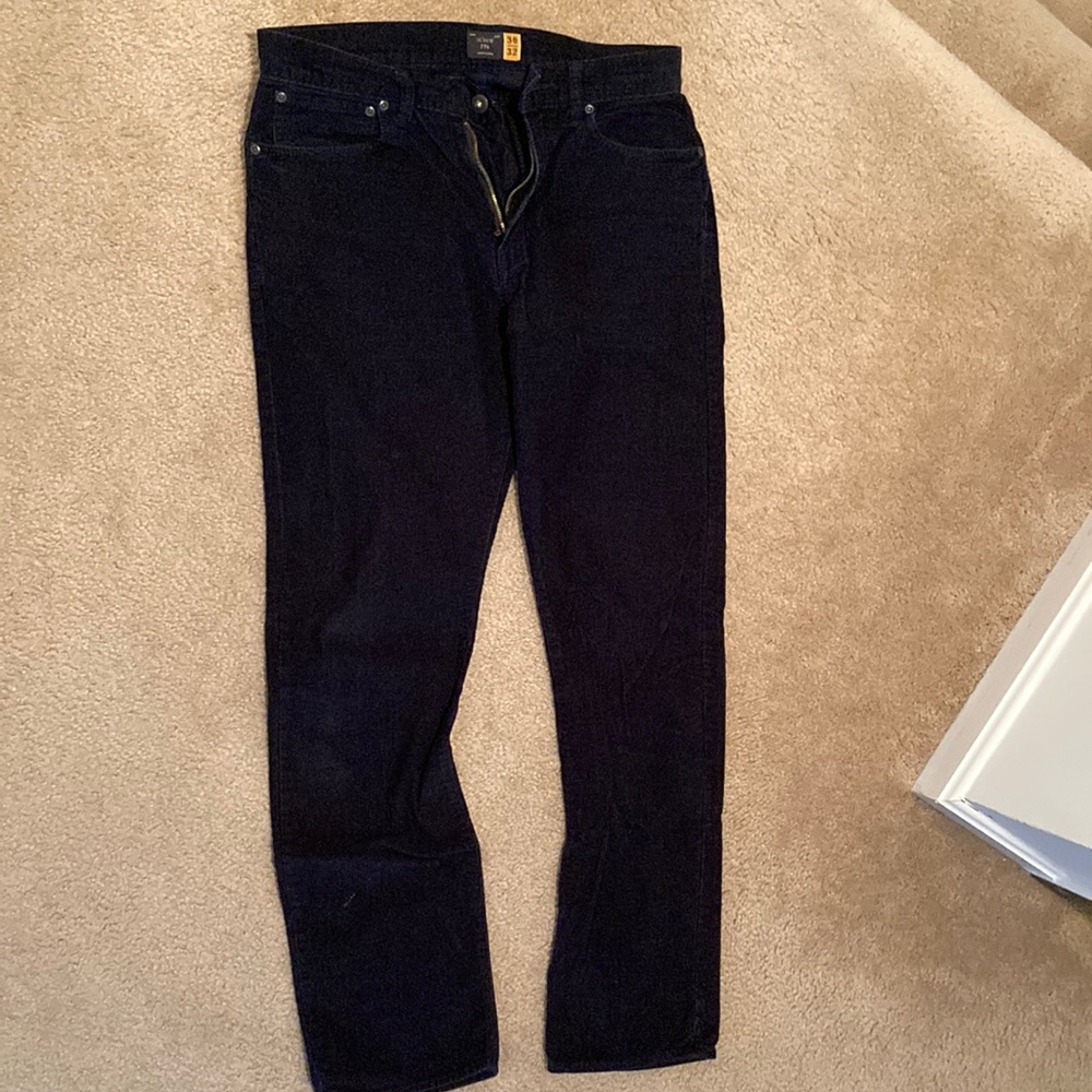 Jcrew 770 corduroy pants black